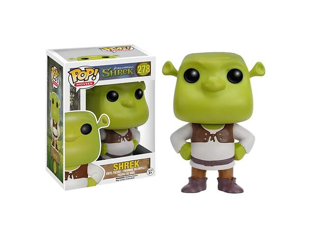 Фігурка Funko POP Shrek №278 — колекційна вінілова статуетка Шрек у фірмовій коробці для фанатів мультфільму. - Фото 1