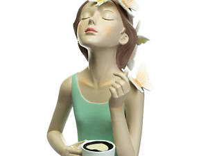 Фигурка Girl in turquoise 265х16х11 Lefard AL97898 Белый