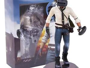 Фігурка PUBG RESTEQ — екшн-фігурка з гри PlayerUnknown's Battlegrounds, 17 см, з аксесуарами, подарункова коробка