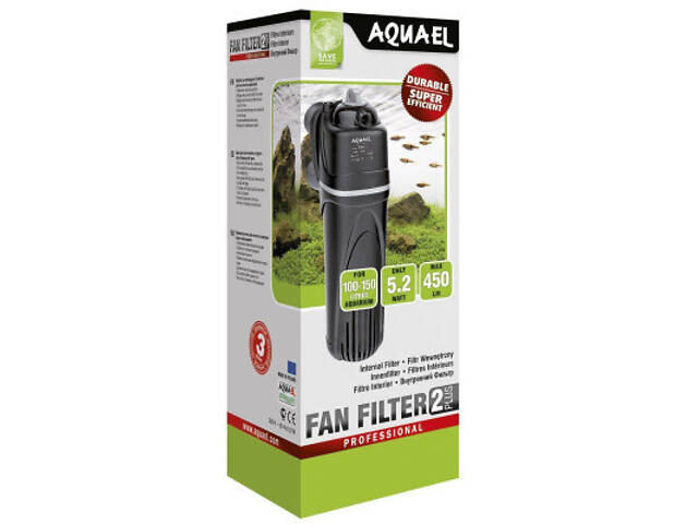 Фільтр для акваріума AquaEl Fan 2 Plus внутрішній до 150 л (5905546030700) - Фото 2