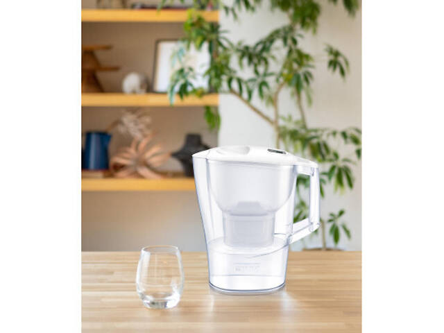 Фильтр-кувшин Brita Aluna Memo MXPro 2.4л (1.4л очищеної води) з фільтр-картриджем, білий (1052801) - Фото 6