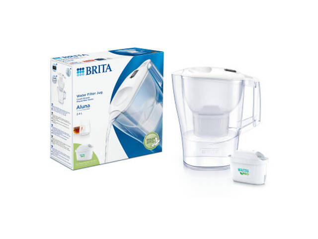 Фильтр-кувшин Brita Aluna Memo MXPro 2.4л (1.4л очищеної води) з фільтр-картриджем, білий (1052801) - Фото 7