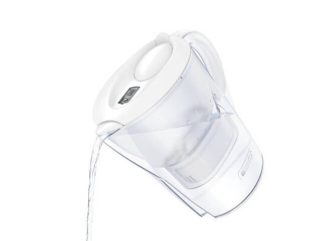 Фільтр-глечик Brita Marella Memo MXPro 2.4л (1.4л води) з фільтр-картриджем, білий (1052789) - Фото 4