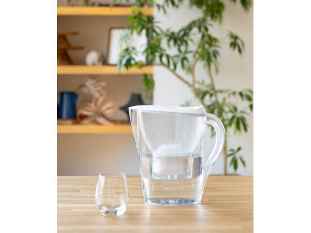 Фільтр-глечик Brita Marella Memo MXPro 2.4л (1.4л води) з фільтр-картриджем, білий (1052789) - Фото 6