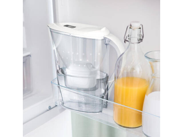 Фільтр-глечик Brita Marella Memo MXPro 2.4л (1.4л води) з фільтр-картриджем 3шт, білий (1052791) - Фото 7