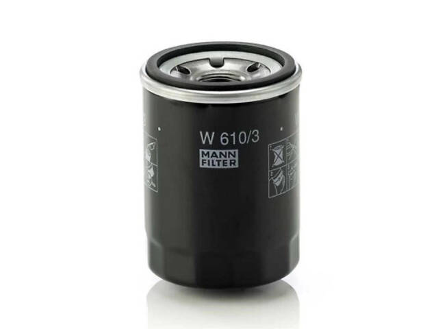 Масляний фільтр Mann W610/3 - Фото 2