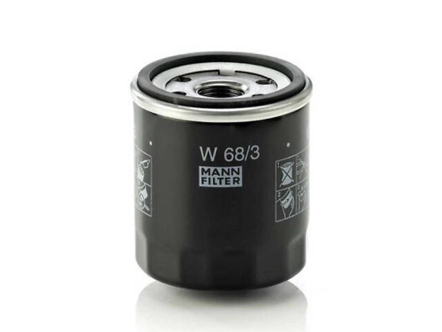 Масляний фільтр Mann W68/3 - Фото 2