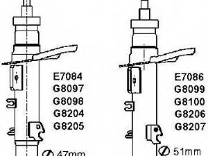 G8205 Monroe Амортизатор CITROËN:C3 II (SC_) 09> MONROE G8205 на CITROËN DS3