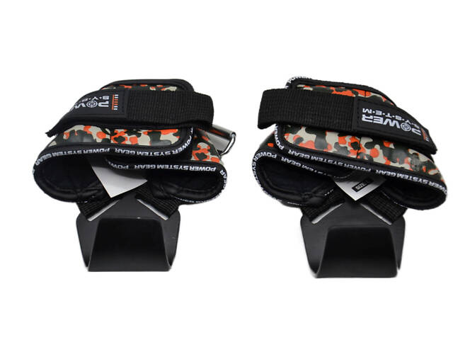 Гаки для тяги на зап'ястя Power System PS-3370 Hooks Camo Black/Red L - Фото 8
