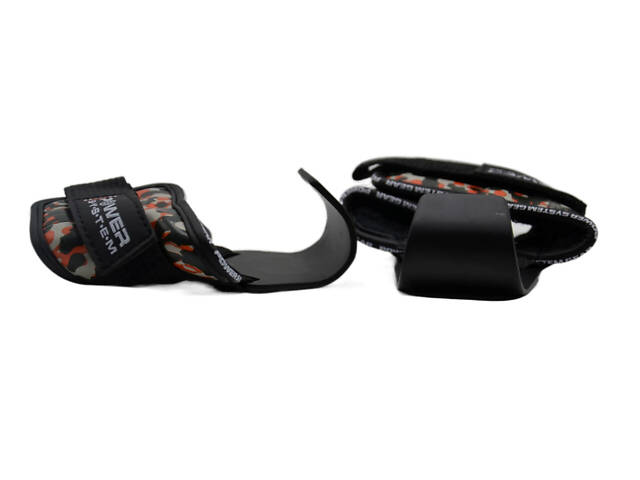 Гаки для тяги на зап'ястя Power System PS-3370 Hooks Camo Black/Red L - Фото 6