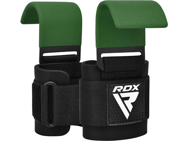 Гаки для тяги на зап'ястя RDX W5 Gym Hook Strap Army Green Plus - Фото 6