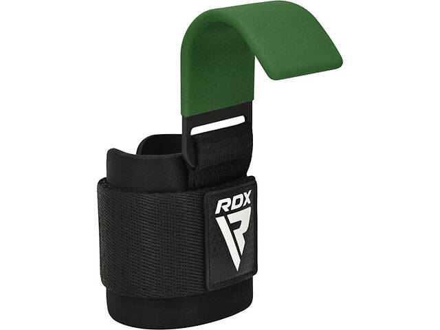Гаки для тяги на зап'ястя RDX W5 Gym Hook Strap Army Green Plus - Фото 2