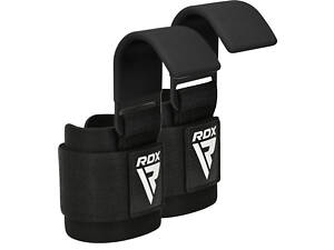 Гаки для тяги на зап'ястя RDX W5 Gym Hook Strap Black Plus