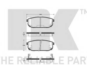 Гальм.колодки диск заднi KIA Sorento 07.02- 223509