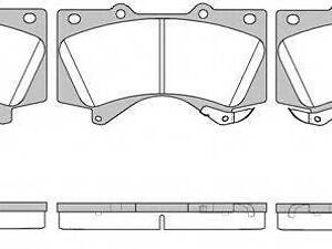 Гальмівна колодка дискова Woking (P13713.02) WOKING P1371302 на TOYOTA LAND CRUISER PRADO (KDJ15_, GRJ15_)