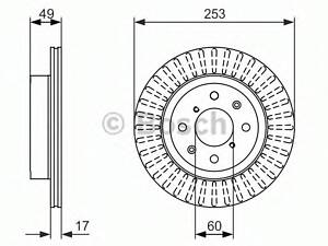 Гальмівні диски Opel Agila. Suzuki Ignis II 1.0-1.5 05.00- 0 986 479 790