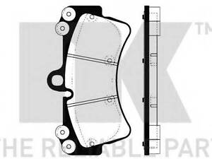 Гальмівні дискові колодки, комплект NK 224772 на AUDI Q7 (4L)