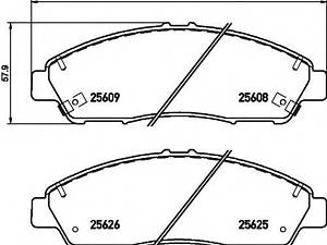 Гальмівні колодки ACURAHONDA MDXPilot F 10&gt &gt TEXTAR 2560801 на HONDA PILOT