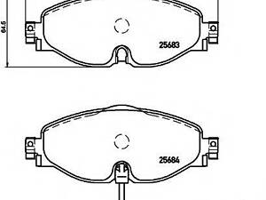 Гальмівні колодки AUDISKODAVW A3OctaviaGolf F 12&gt &gt TEXTAR 2568301 на VW GOLF VI кабрио (517)