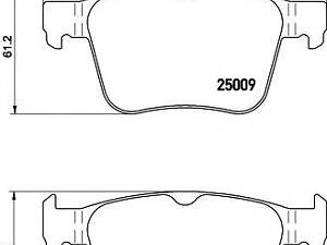 Гальмівні колодки AUDIVW A3Golf R 12&gt &gt TEXTAR 2500901 на VW JETTA VII SportWagon (BA5)