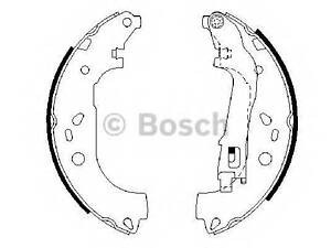 Гальмівні колодки барабані BOSCH 0986487717 на FIAT PRATICO c бортовой платформой/ходовая часть (263)