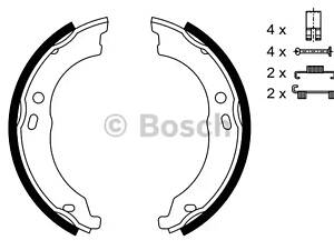 Гальмівні колодки барабанні CITROEN/FIAT/PEUGEOT Jumper/Ducato/Boxer ''2,0-3,0 ''06