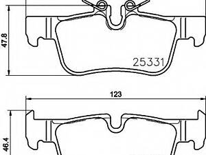 Гальмівні колодки BMW 1(F40,F52)i3(I01)X1(F48)X2(F39) R 13&gt &gt TEXTAR 2533101 на BMW i3 (I01)