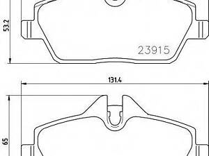 Тормозные колодки BMW i3(I01) F 13 TEXTAR 2391508 на BMW i3 (I01)