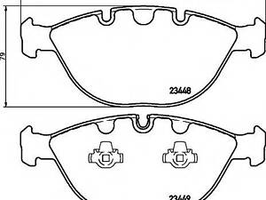 Гальмівні колодки BMW X5(E70,F15)X6(E71,F16) F 06&gt &gt TEXTAR 2344801 на BMW X5 (E53)