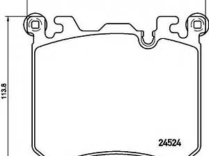 Тормозные колодки BMW X5(E70)X6(E71) F 06-14 TEXTAR 2452401 на ROLLS-ROYCE WRAITH купе