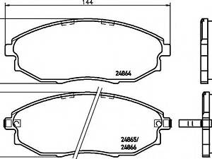 Тормозные колодки CHEVROLET Epica F 03 TEXTAR 2486401 на CHEVROLET TOSCA (KL1_)