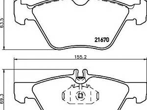 Гальмівні колодки CHRYSLERMERCEDES CrossfireE(S210)S(W220) F 91-08 TEXTAR 2167001 на MERCEDES-BENZ E-CLASS седан (W210)