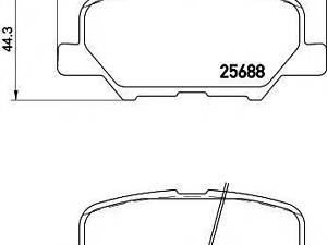 Гальмівні колодки CITROENMAZDAMITSUBISHI C46Outlander R 10&gt &gt TEXTAR 2568801 на MITSUBISHI OUTLANDER SPORT (GA_W_)