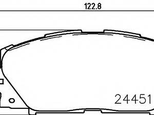 Гальмівні колодки диск. передні Toyota Prius 1.5/1.8 09- 8DB 355 014-311