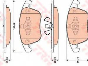 Гальмівні колодки дискові AUDI A4A5 F 08&gt &gt TRW GDB1814 на AUDI A5 (8T3)