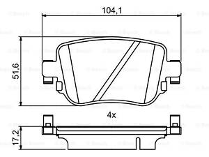 Гальмівні колодки дискові AUDI/SEAT/SKODA/VW ''R