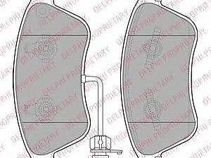 Тормозные колодки дисковые AUDIVW A8 QuattroPhaeton F 03 DELPHI LP2072 на AUDI A8 седан (4E_)