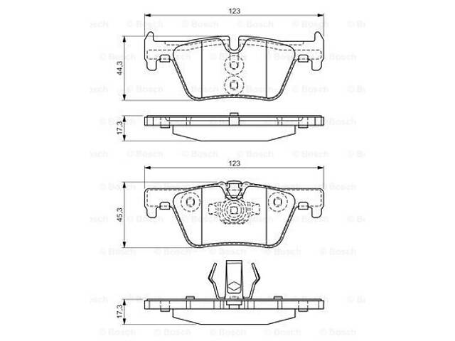 Гальмівні колодки дискові BMW 1/2/3/4 ''R ''11>>