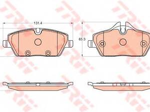 Гальмівні колодки дискові BMW i3 F 13&gt &gt  TRW GDB2038 на BMW i3 (I01)