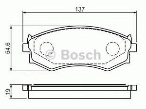 Гальмівні колодки дискові BOSCH 0986461139 на NISSAN 240 SX (S13)