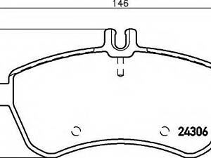 Тормозные колодки дисковые BOSCH 986494161 MERCEDES-BENZ C-CLASS T-Model (S204)