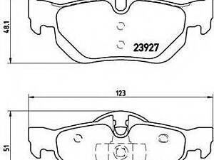 Гальмівні колодки дискові BREMBO P06038 на BMW 3 Touring (E91)