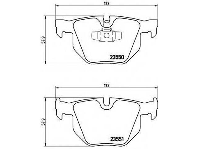 Тормозные колодки дисковые BREMBO P06039 на BMW 3 Touring (E91)