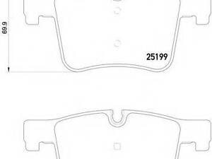 Гальмівні колодки дискові BREMBO P06075 на BMW 1 (F20)