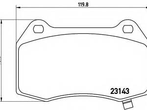 Гальмівні колодки дискові BREMBO P09003 на CADILLAC CTS купе