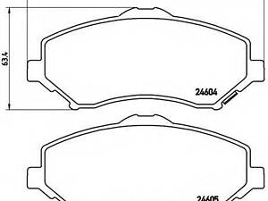 Гальмівні колодки дискові BREMBO P11022 на DODGE JC