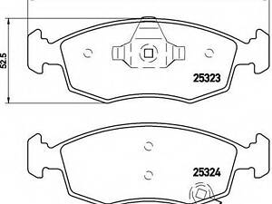 Гальмівні колодки дискові BREMBO P11031 на LANCIA YPSILON (312, 846)