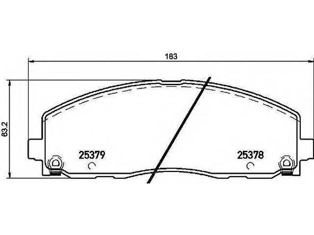 Гальмівні колодки дискові BREMBO P11035 на FIAT FREEMONT (JF_)