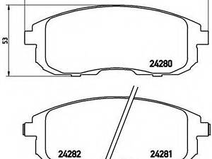 Гальмівні колодки дискові BREMBO P23126 на SUZUKI SX4 седан (GY)