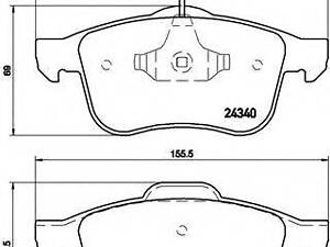 Гальмівні колодки дискові BREMBO P23132 на ALFA ROMEO GIULIETTA (940)